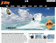 Tablet Screenshot of kiteboardthailand.com